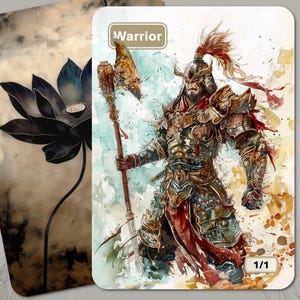 Ficha de guerrero MTG (Blanco 1/1)