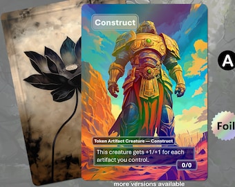 Foil Construct Token MTG (0/0)