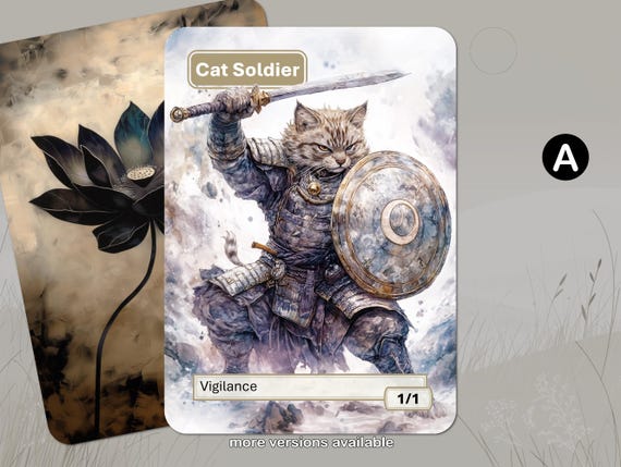 猫兵トークン MTG (1/1 警戒) - Etsy 日本