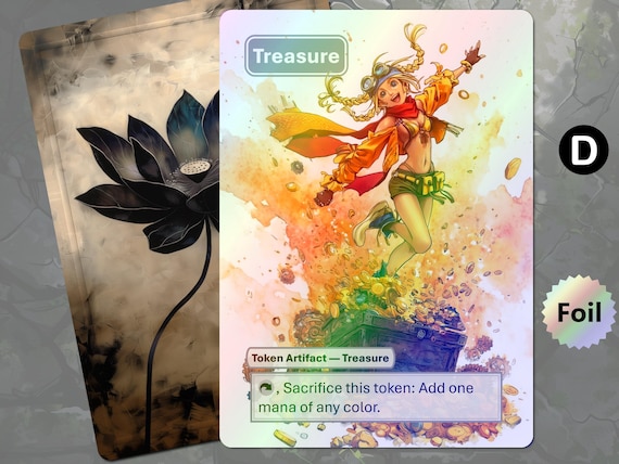Treasure Token MTG (final Fantasy Themed) - Etsy