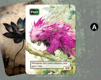 Pest Token w/attack ability MTG (Magic: the Gathering)