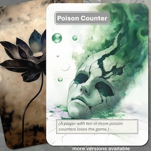 Jeton MTG (Magic: the Gathering) de la carte compteur de poisons