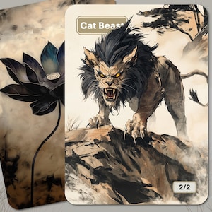 Cat Beast MTG-token 2/2