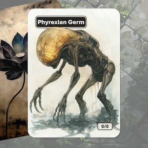 Phyrexian Germ Token MTG (0/0 Black)
