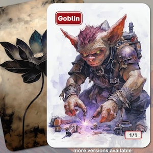 Ficha de duende de MTG (1/1)