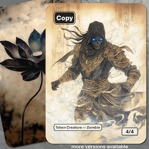 Copia di Zombie Token MTG (4/4 da usare con Il Dio Scarabeo o Hashaton, Pugno dello Scarabeo)