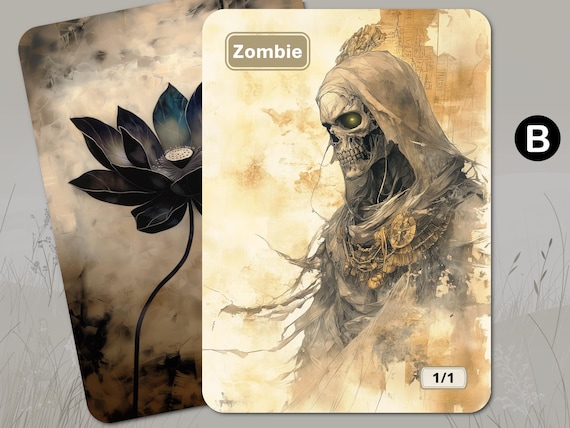 ゾンビトークン MTG (1/1 白) - Etsy 日本