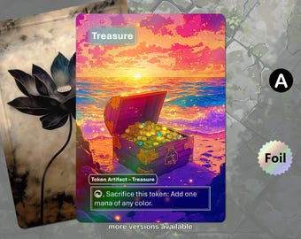 Foil Treasure Token MTG