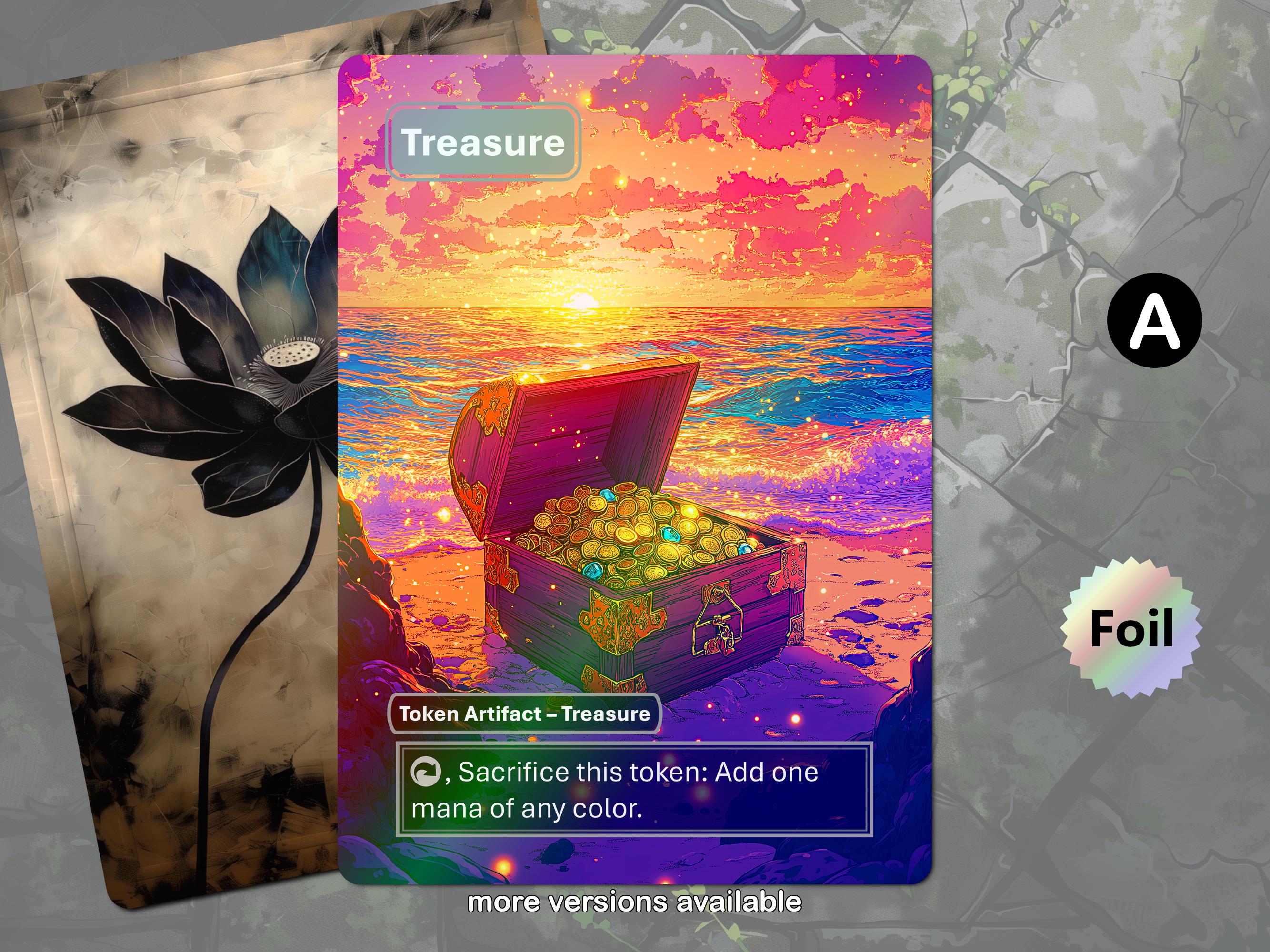 Foil Treasure Token MTG - Etsy