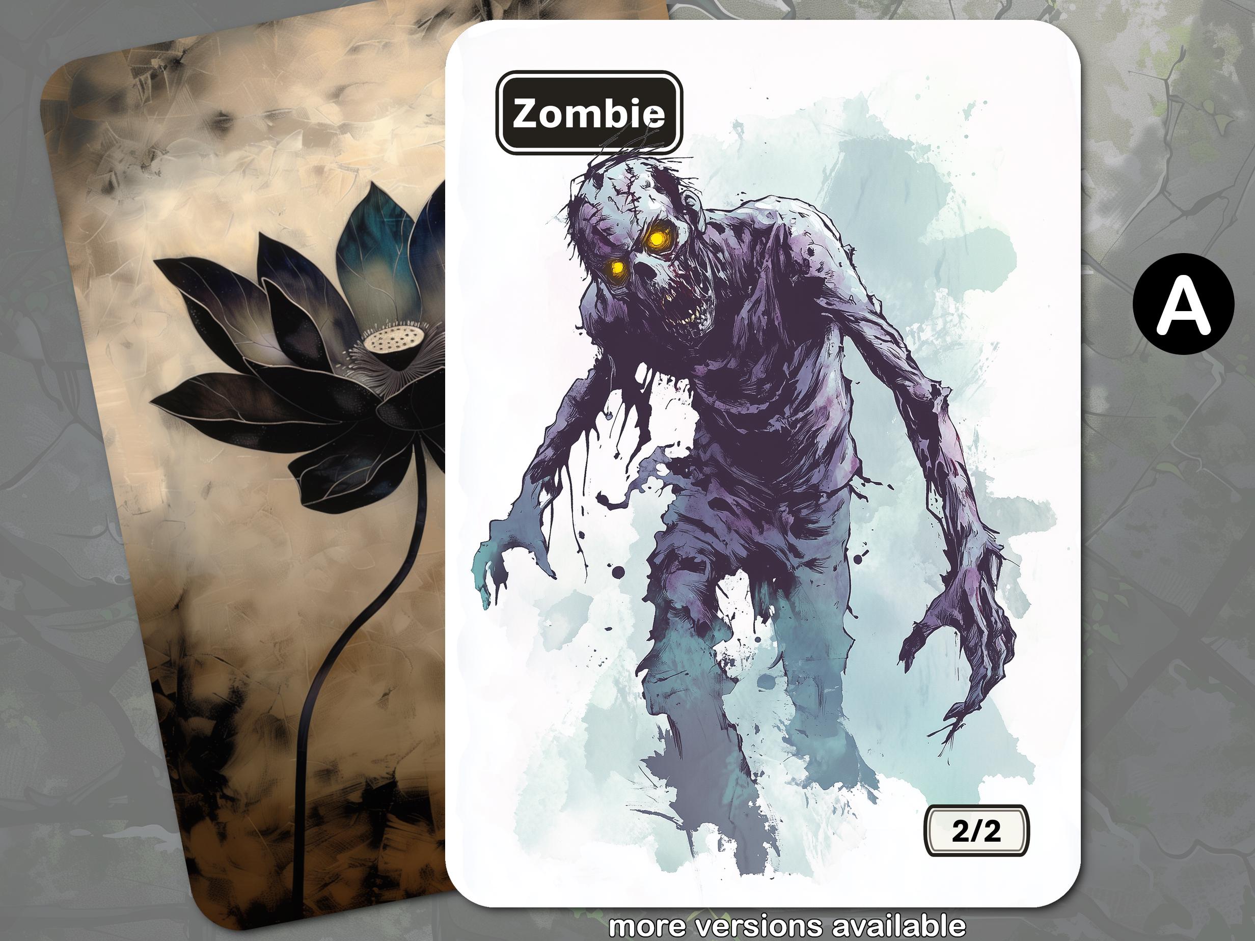 Zombie Token MTG 2/2