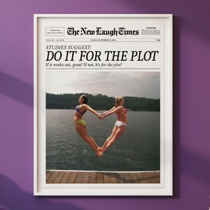プロットのためにやる、トレンディな新聞プリント、ニューヨークタイムズのウォールアート、ホットな女の子のポスター、ビンテージバーカート、女の子の寮の部屋レトロ、レトロなウォールアート