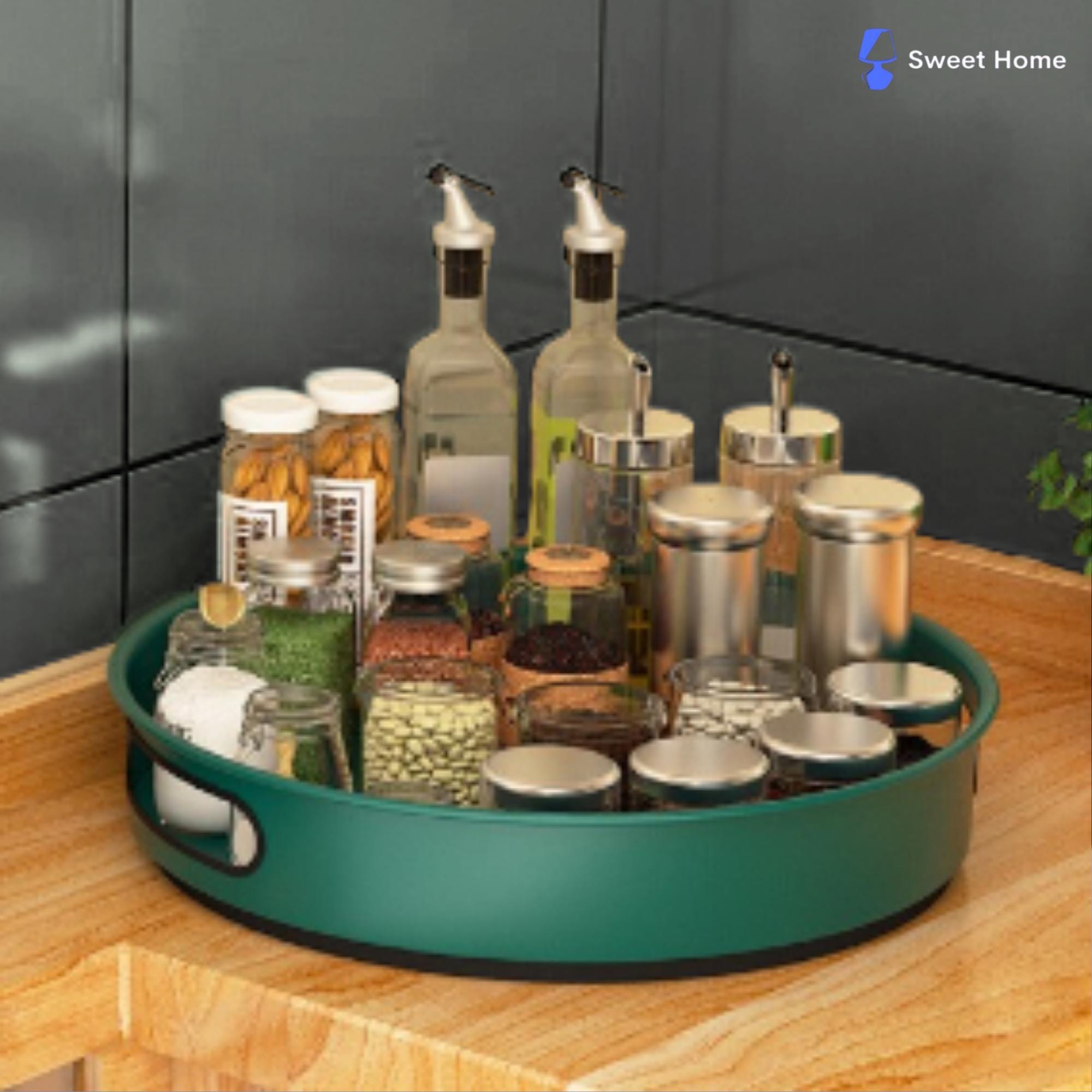 Rack Organiser Ferris Wheel Spice Rack 360° Rotating Spice Storage
