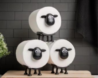 Toiletrolhouder schaap: grappige badkameropberger