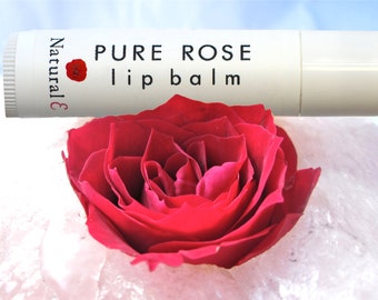 Rose Lip Balm - Natural Lip Balm - Rose Oil -  Natural Lip Tint - Best Lip Balm - Lip Stain -Organic Lip Balm - Tinted Lip Balm