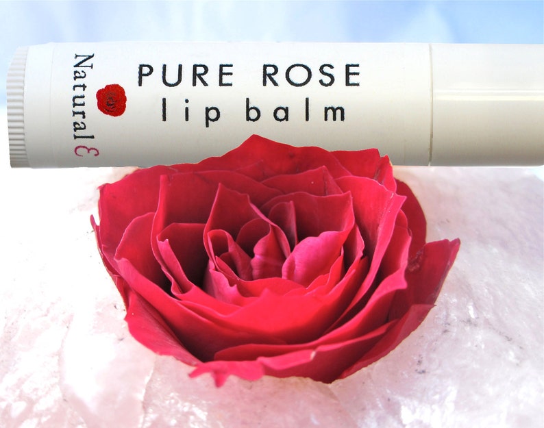 Rose Lip Balm Natural Lip Balm Rose Oil Natural Lip Tint Best Lip Balm Lip Stain Organic Lip Balm Tinted Lip Balm image 1