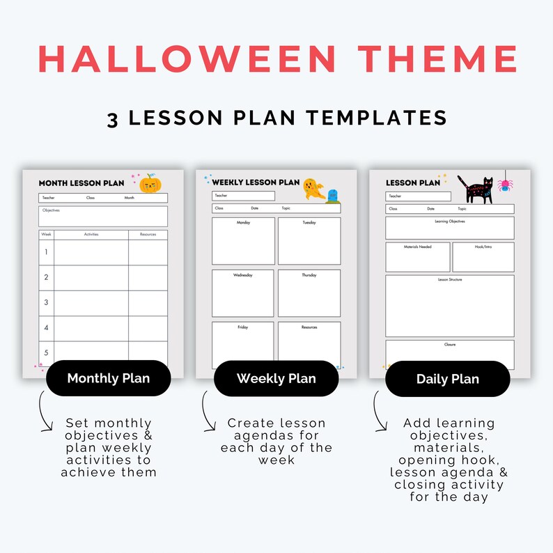 Playful Lesson Plans, Monthly Weekly Daily Templates, Preschool
