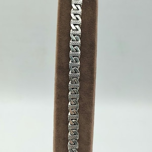 Handmade Men&#39;s Silver Bracelet, 925 Sterling Silver Bracelet, Handmade Silver Chain Bracelet, Handmade Silver Bracelet