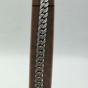Handmade Men&#39;s Silver Bracelet, 925 Sterling Silver Bracelet, Handmade Silver Chain Bracelet, Handmade Silver Bracelet