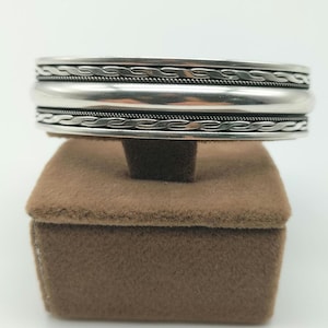 Handmade Sterling Silver Cuff Bracelet - Adjustable Design