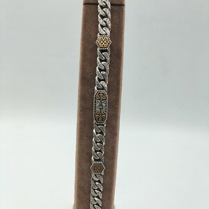 Handmade Men&#39;s Silver Bracelet, 925 Sterling Silver Bracelet, Handmade Silver Chain Bracelet, Handmade Silver Bracelet