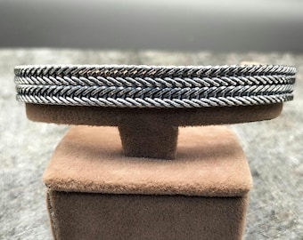 Garni 925 Sterling Silver Handmade Men's Wheat Link Masis Bracelet
