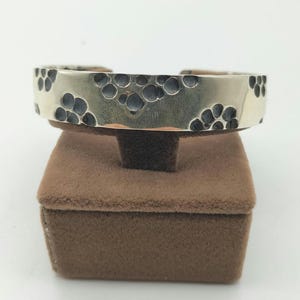 Handmade Sterling Silver Men&#39;s Cuff Bracelet: Adjustable Design