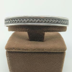 Handmade Sterling Silver Men&#39;s Bracelet - Adjustable Cuff