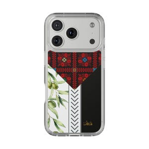 Palestine Handyhülle, iphone 17 pro max palestinian case,Clear Case transparent,Palästina Case, Statement Handyhülle,Geschenk für sie,modern