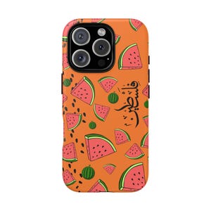 Palästina Hülle, Palestine Phone Case orange, iPhone Hülle, Free Palestine Statement Hülle, Samsung case Palestine, summer phone case