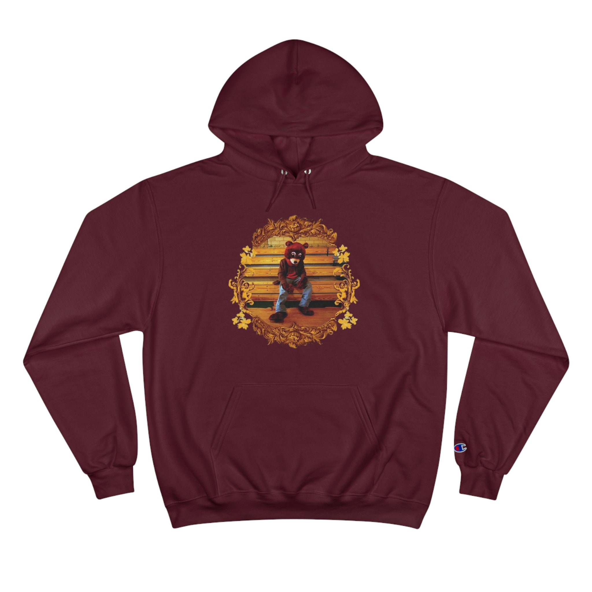 Hip hop Rapper Champion Brand Hoodie Kanye West Ye College Dropout Etsy UK