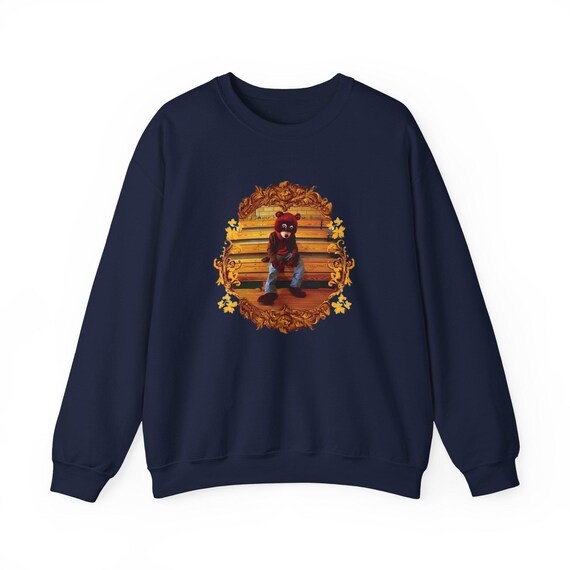 Hip hop Rapper Crewneck Sweatshirt Kanye West Ye College Dropout Etsy