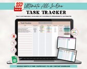 Task Tracker Spreadsheet: Smart Calendar ToDo List (Google Sheets)
