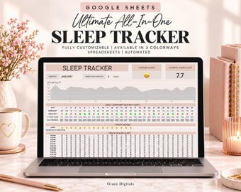 Slaaptracker: Dagelijkse stemming- en slaaplogboek (Google Sheets-sjabloon)
