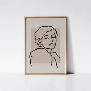 Filipina Woman Wall Art, Vintage Filipino Portrait, Philippines Poster, Retro Boho Mid Century Modern Print, Feminist Fashion Art