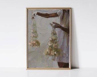 Sampaguita Seller Portrait, Vintage Philippines Oil Painting, Filipina Woman Art Print, Philippines Wall Art Printable, Pinoy Art Poster