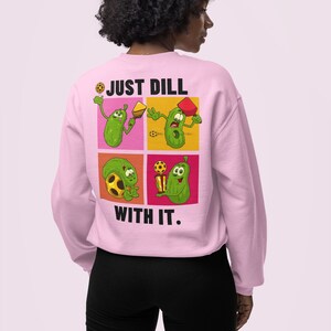 面白いピックルボール スウェットシャツ、ピックルボール愛好家へのギフト、カラフルなピックルデザイン、ユニセックス クルーネック ジャンパー、ピックルボール プレーヤーへのギフト、ピックルボール ファン