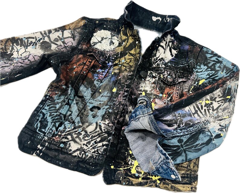 Renegade Graffiti Denim Jacket main image 1