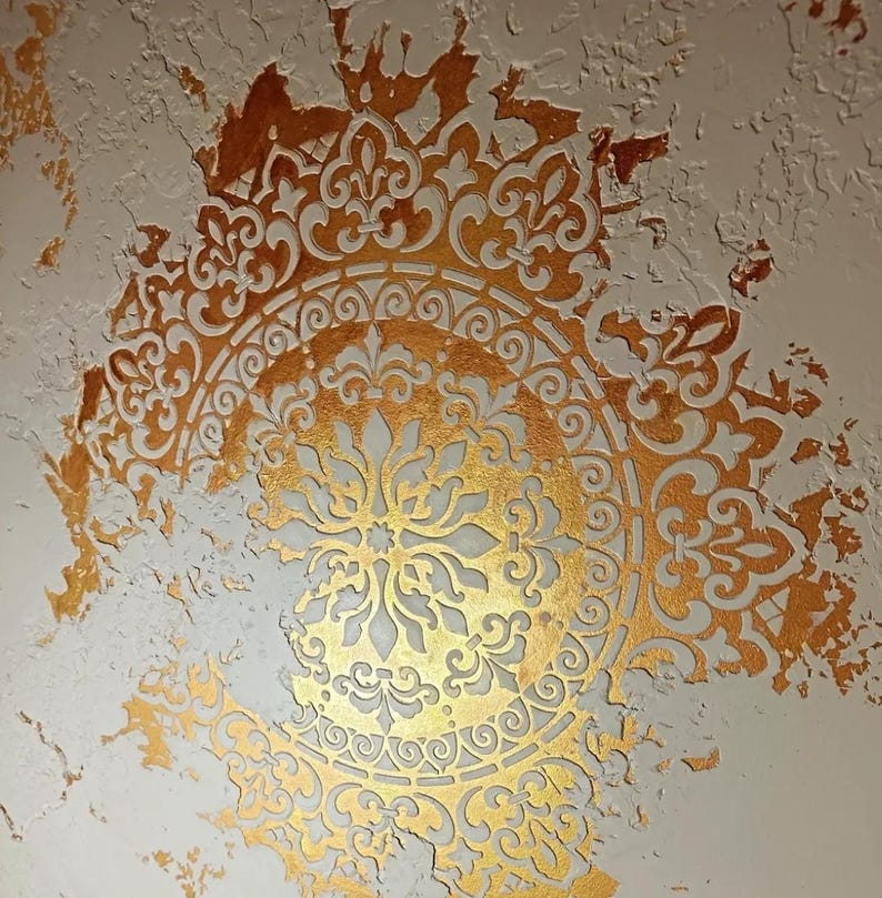 Extra Large Wall Stencil Set: Moroccan, Damask, and Circular Patterns ...
