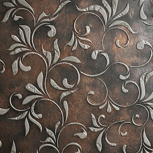Wall in Bedroom Living Room Oriental Pattern Large Stencils Moroccan Floral Plaster Mural Decor
