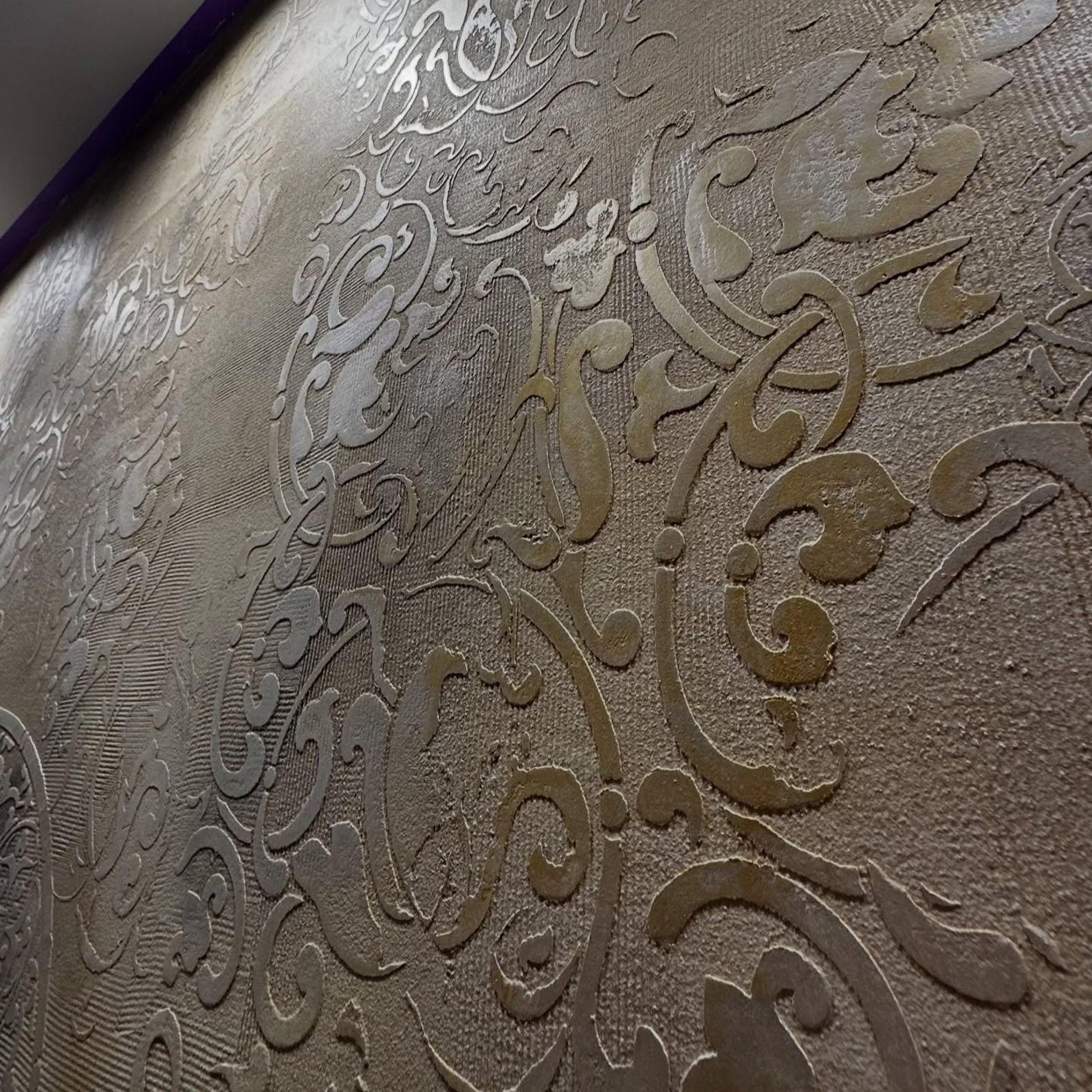 Moroccan Damask Stencil: Round Floral and Oriental Wall Stencil Set - Etsy