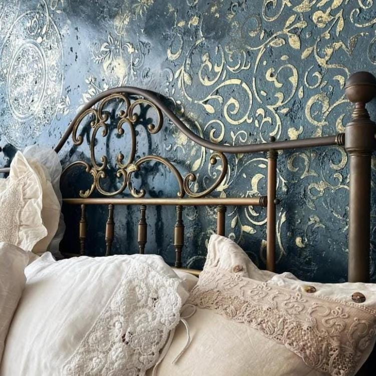 Large Moroccan Damask Wall Stencil Set: Eastern and Round Patterns - Etsy