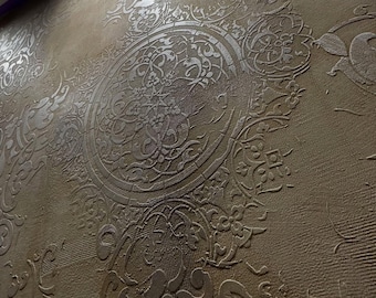 Moroccan Damask Stencil: Round Floral and Oriental Wall Stencil Set