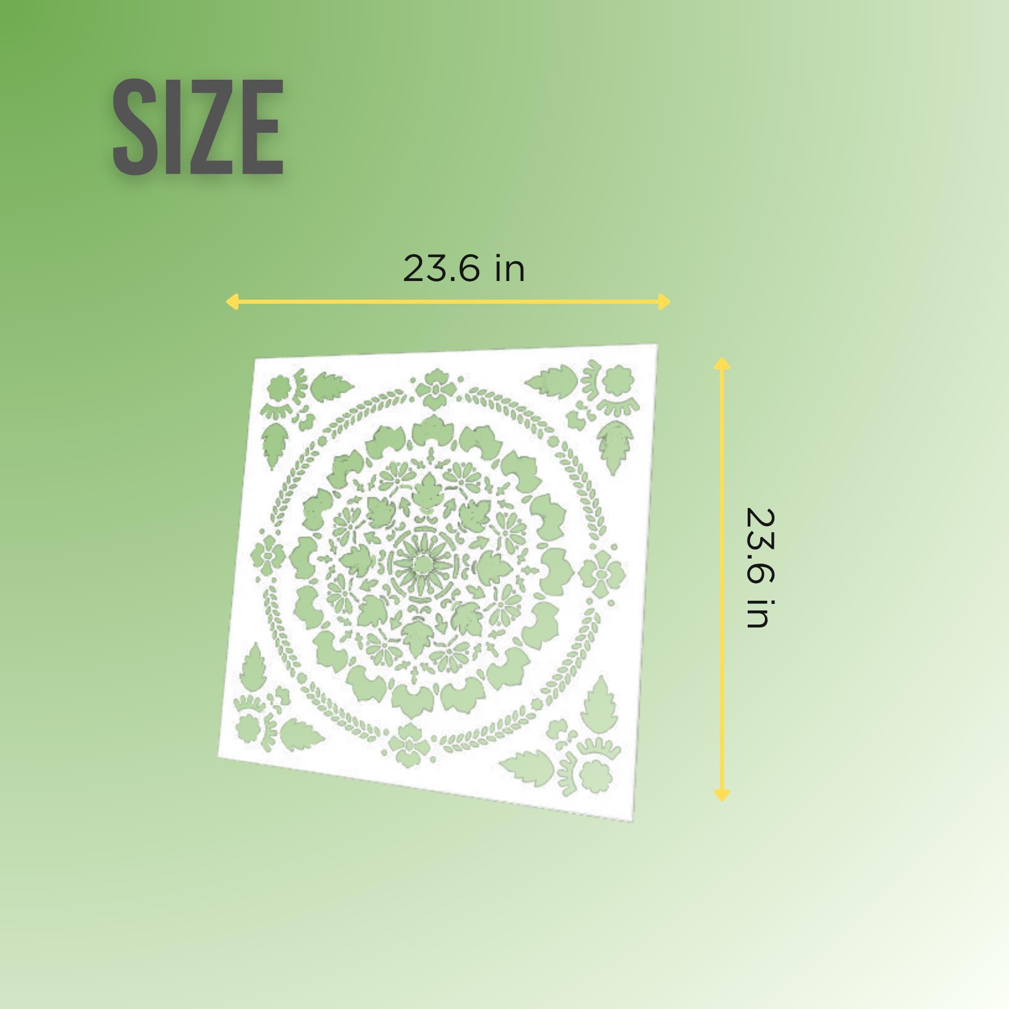 Large Geometric & Moroccan Wall Stencil for Artistic Wall Murals and ...