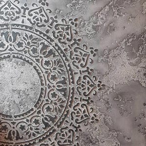Wall Stencils Decorative Wall Art Round Stencil for Plaster Stencils Print Large Wall Painting Stencil for Living Room Decor Home Stencil