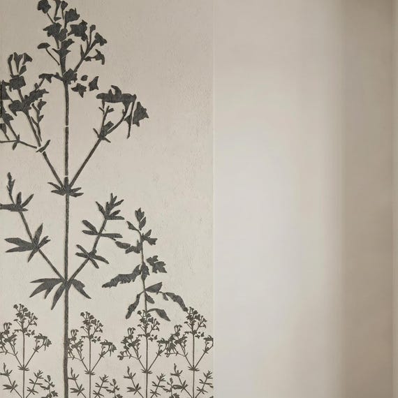 Floral and Botanical Wall Stencil Set for Nature-Inspired Wall and Furniture Painting