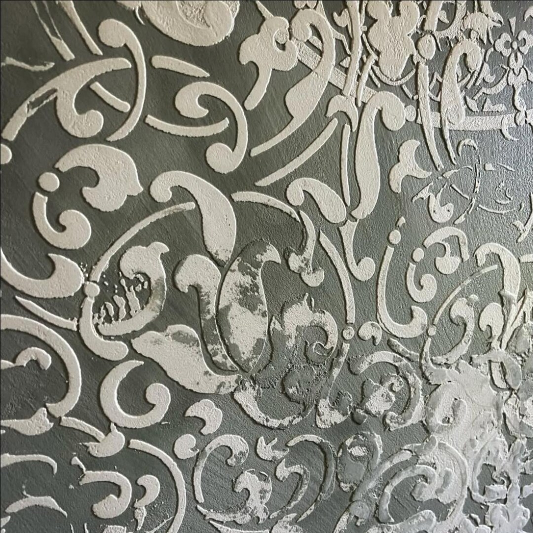 Large Moroccan Damask Wall Stencil Set: Geometric and Eastern Patterns ...