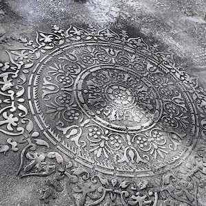 Wandschablone, strukturierte Wandkunst, große Schablonen, Geschenk für Vater, Graffiti-Schablone, Wandmuster, Kunststoff-Schablonen, Schlafzimmer-Schablone, DIY-Wandkunst