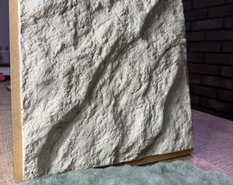 Rubber Stamp Texture Sheet Stamp Organic Gift for Him Texture Rock Wall Pattern Concrete Stamping Block Embossing Mat Texture Board DIY