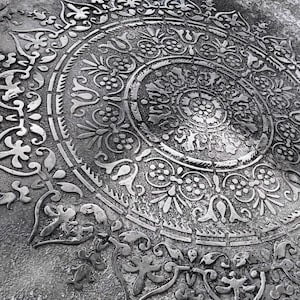 Plantillas para sala de estar, redondas, para pintar paredes, para bricolaje, para decoración del hogar, reutilizables, de plástico, para manualidades, diseños de pared grandes.