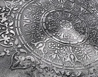 Plantillas para sala de estar, redondas, para pintar paredes, para bricolaje, para decoración del hogar, reutilizables, de plástico, para manualidades, diseños de pared grandes.